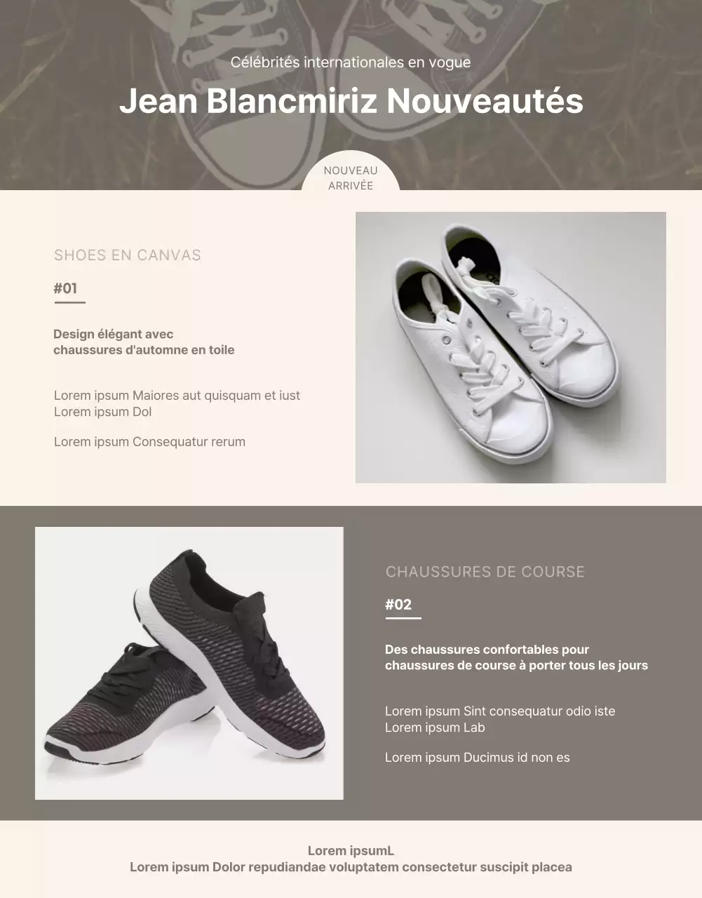 Modèle d'agent d'achat international beige et calme