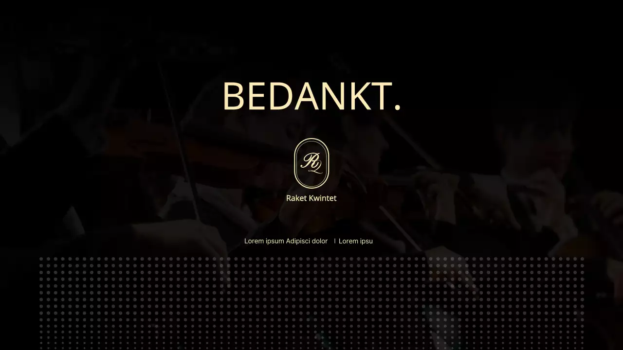 Eenvoudige concertgroepportefeuille in zwart