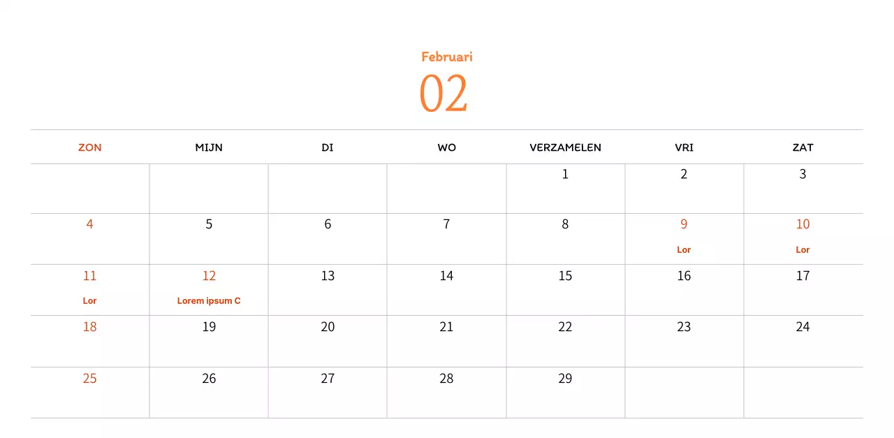 Stempelillustraties met een warm concept