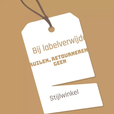 Geen ruilingen of retourzendingen