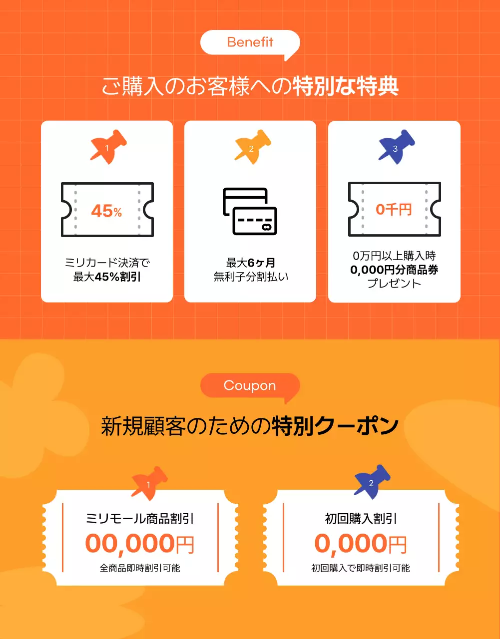 オレンジ ポップ セール ポスター 詳細ページ