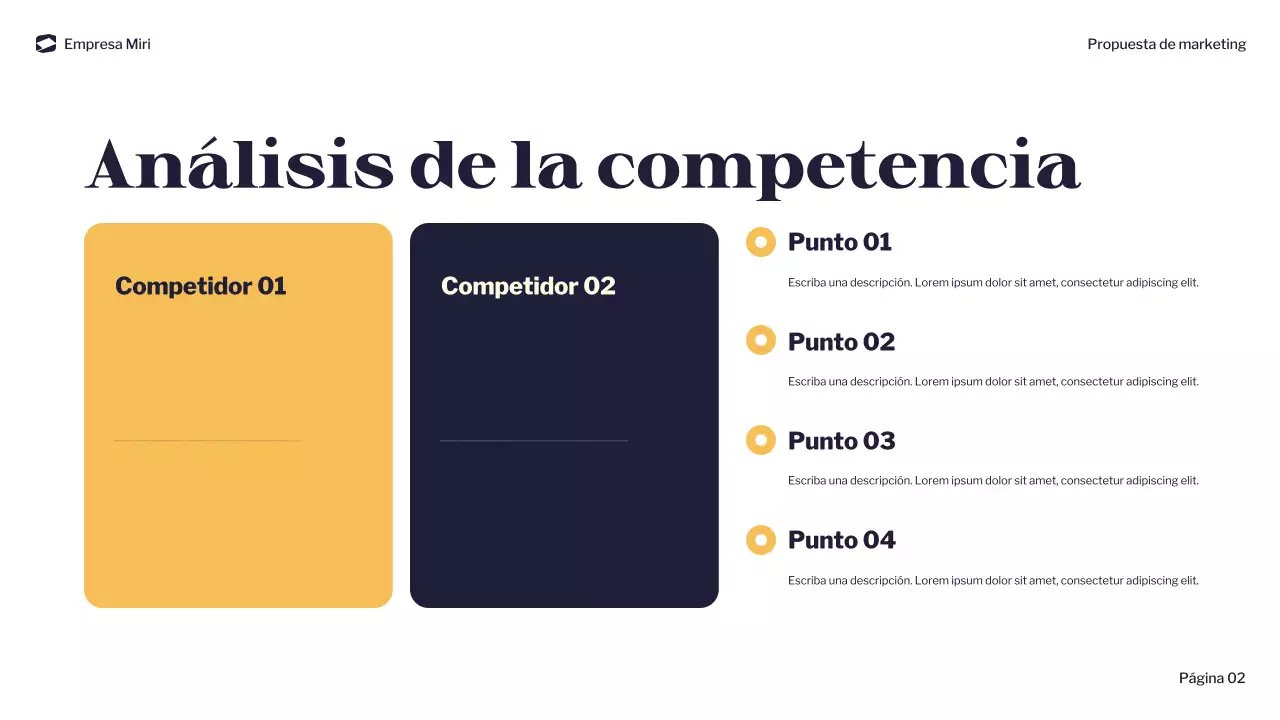 documento de marketing navy modern