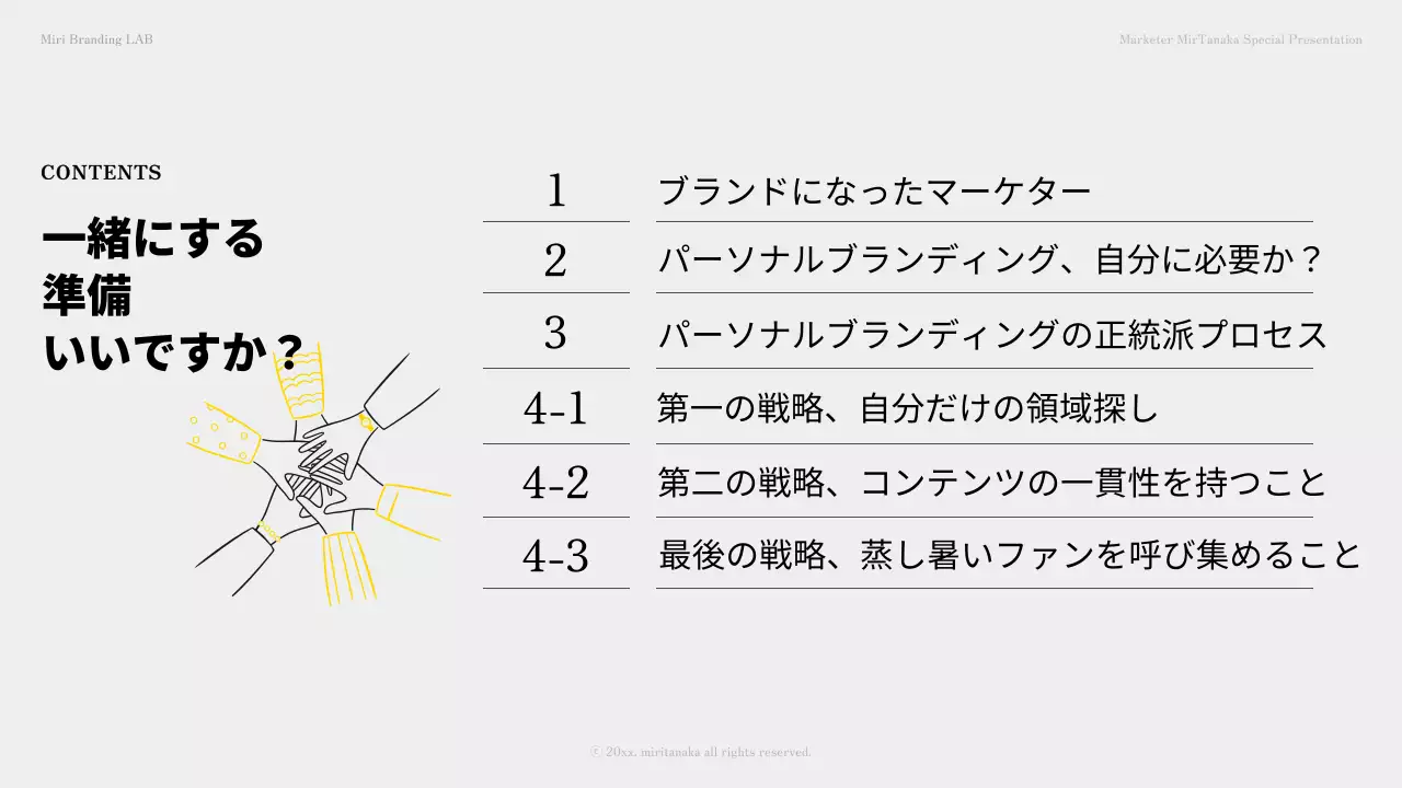 黄色 シンプル ビジネス プレゼンテーション