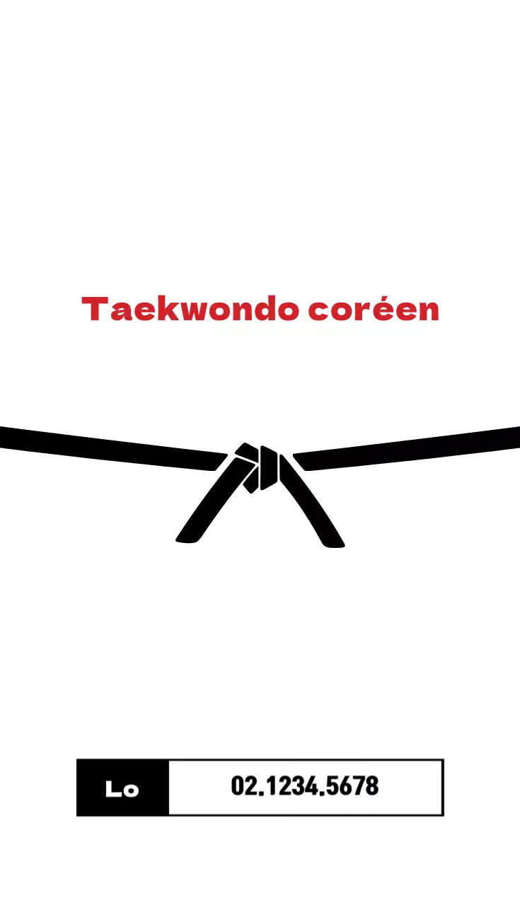 Taekwondo coréen