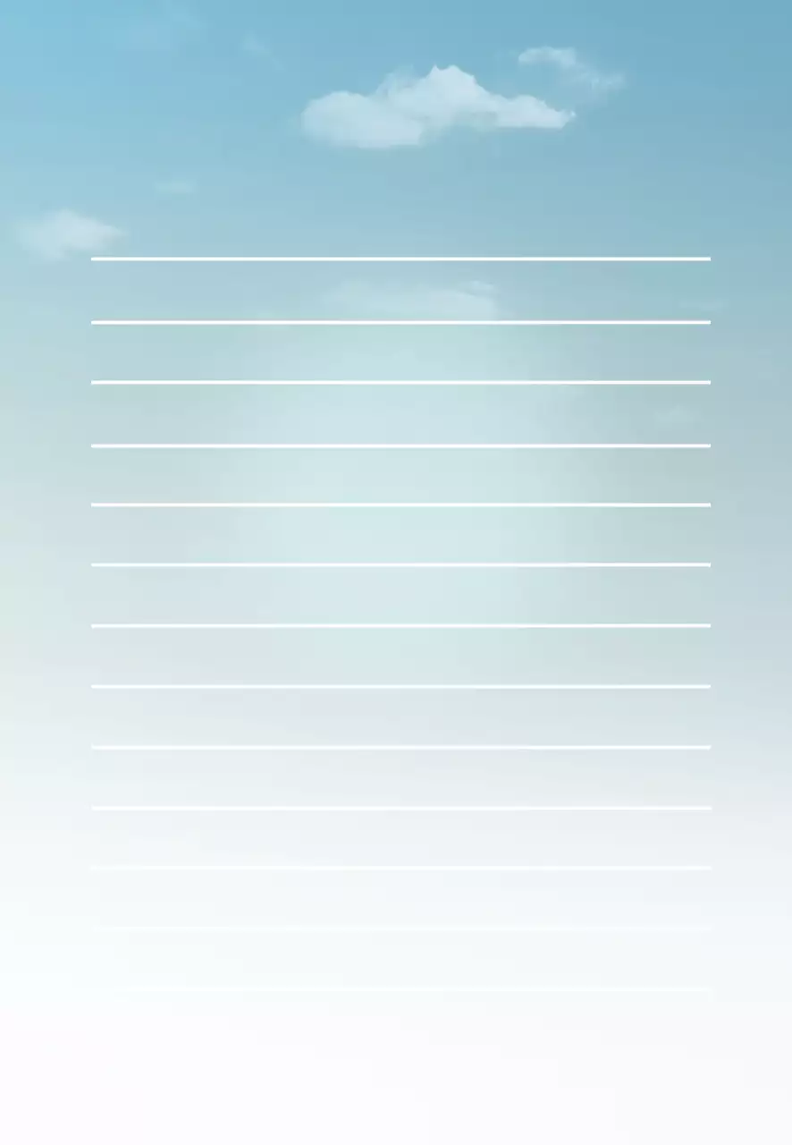 白と水色のシンプルな空と雲