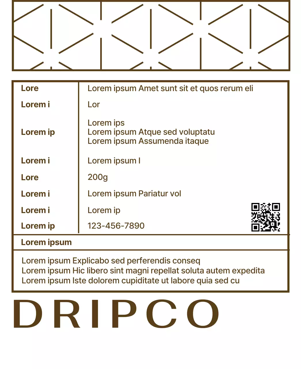 Diseño con un patrón de líneas doradas y negras