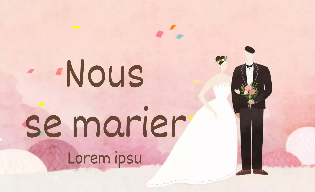 Nous allons nous marier