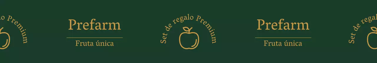 Logotipo de granja de estilo sencillo en verde oscuro y ocre