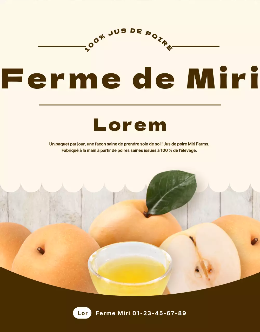 Une introduction claire et nette aux jus de fruits sains (page de détail)