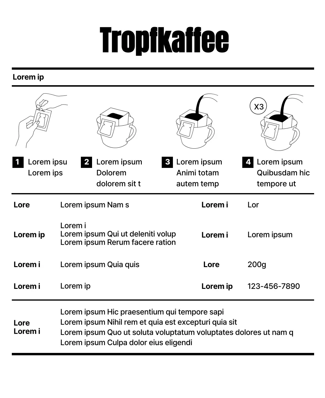 Schlichtes Design mit einer schwarzen, zeichnungsähnlichen Katzenillustration