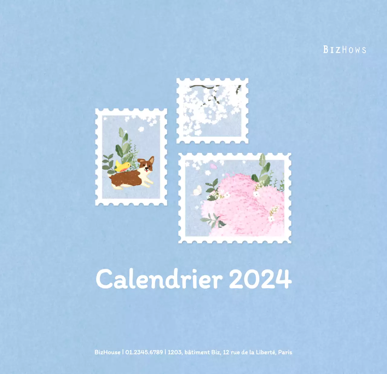 Illustrations de timbres avec un concept chaleureux