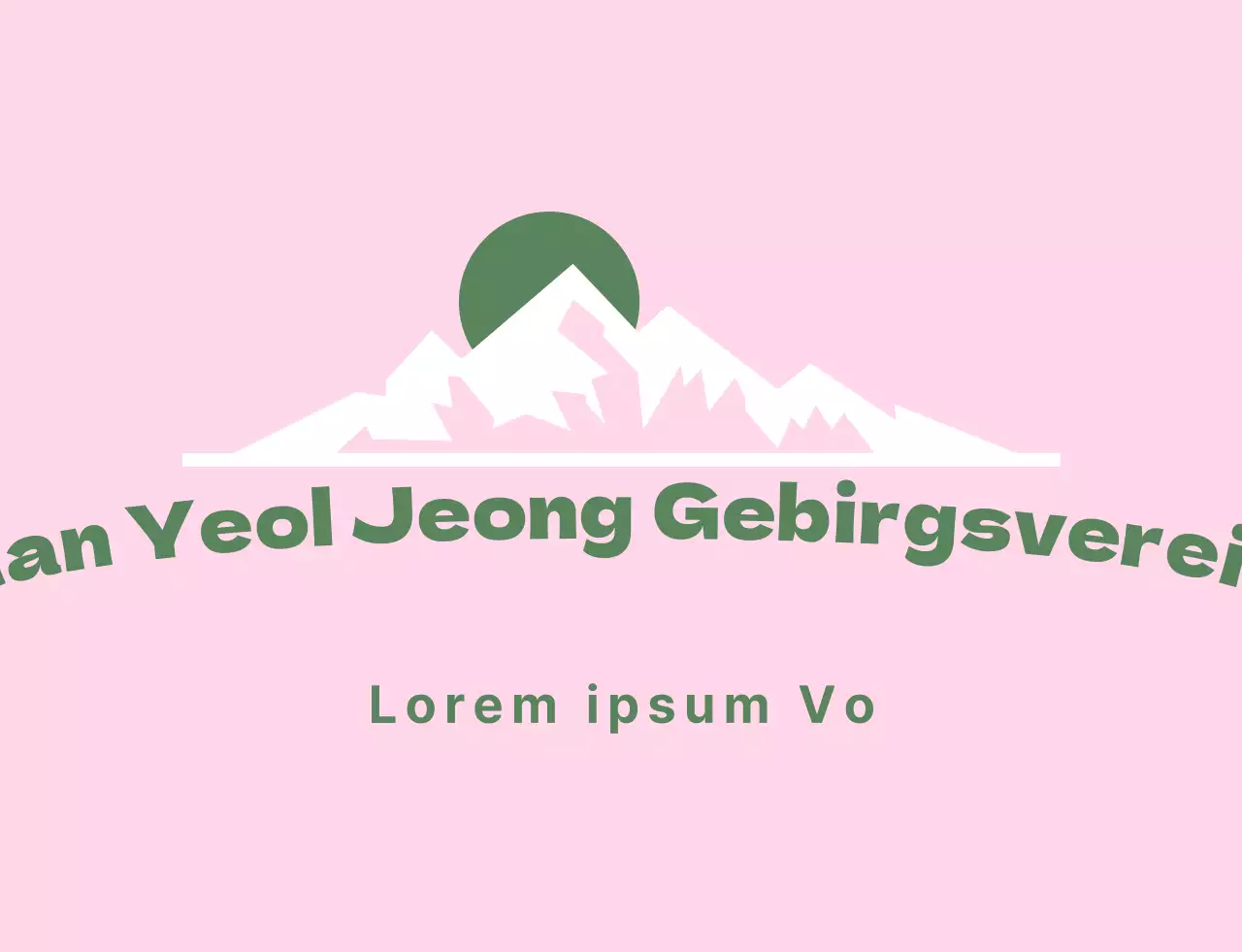 Uniform eines Bergsteigerklubs mit Bergmotiv