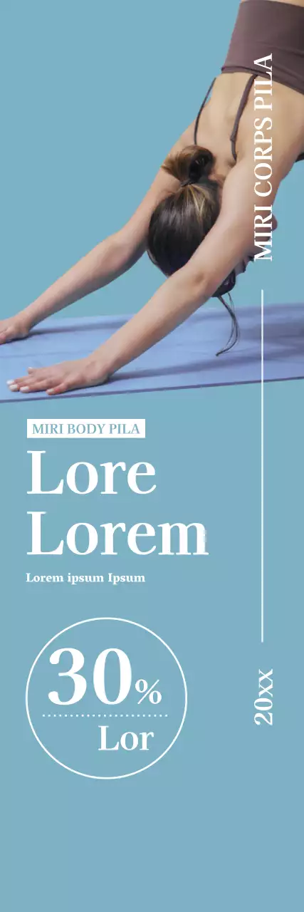 Une bannière pour un événement Pilates Open émotionnel.