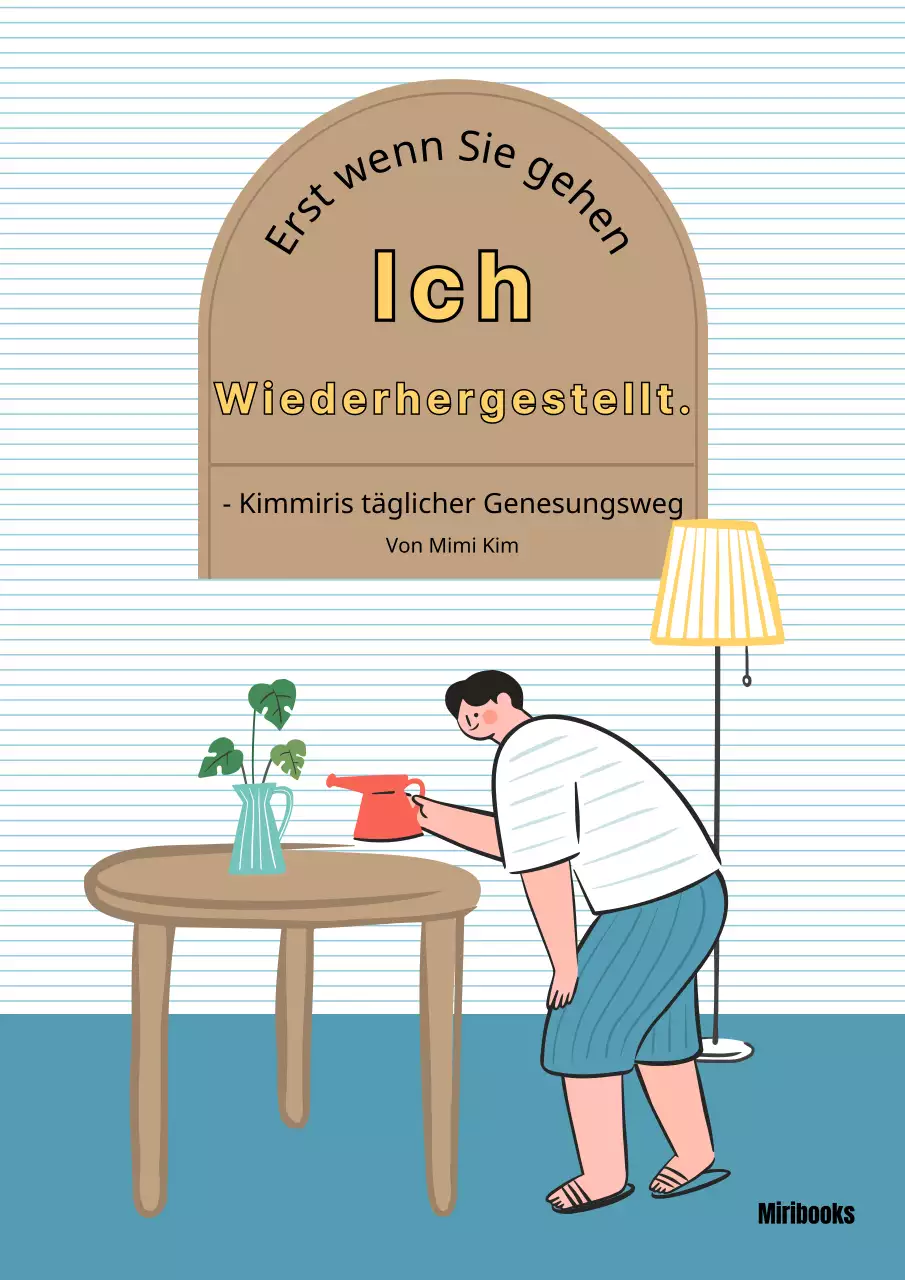 Essay über den Ausgang eines Wohnzimmers in Hellblau und Beige