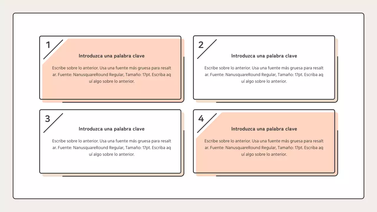 Educativo con formas puntiagudas en rosa y beige