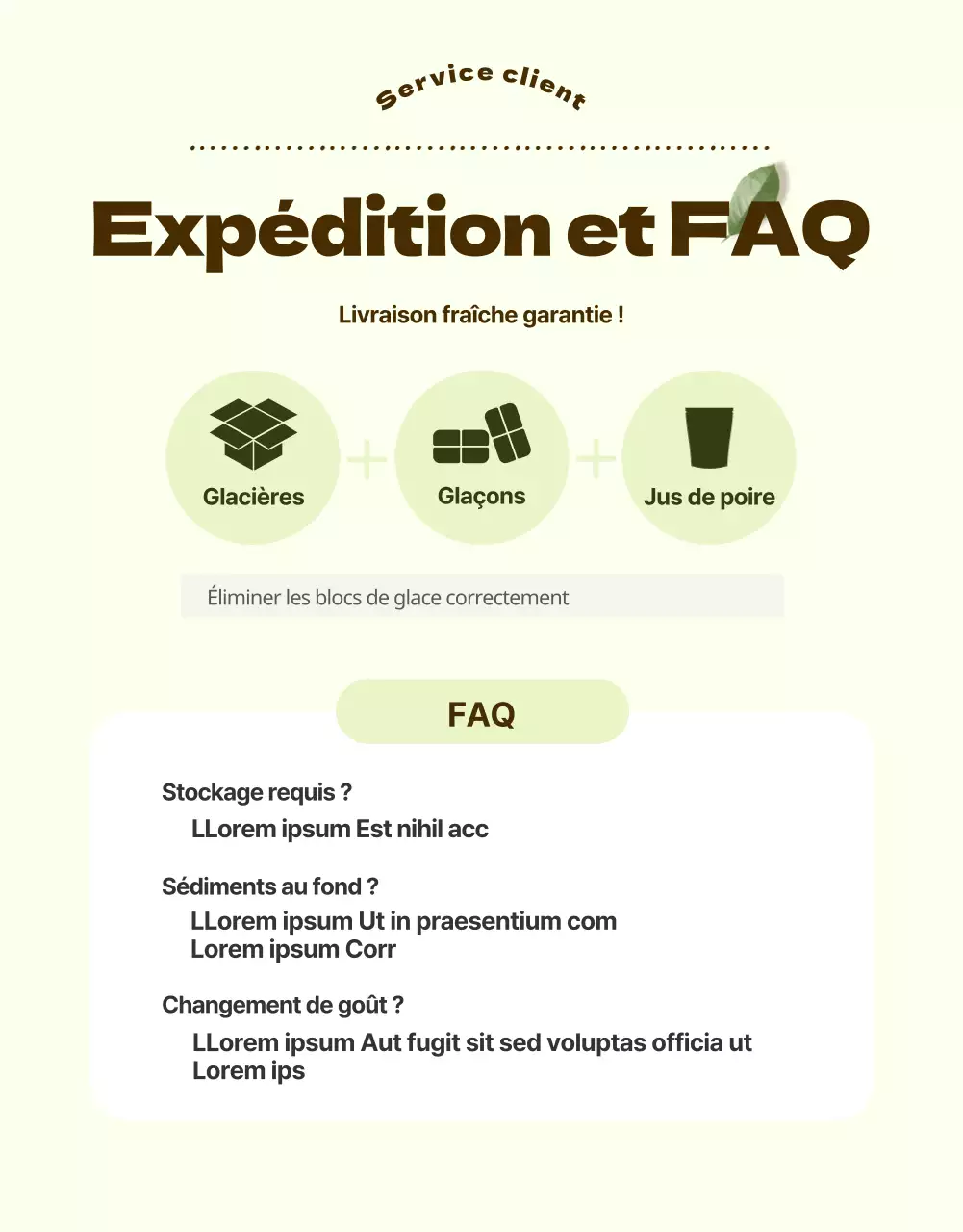 Une introduction claire et nette aux jus de fruits sains (page de détail)