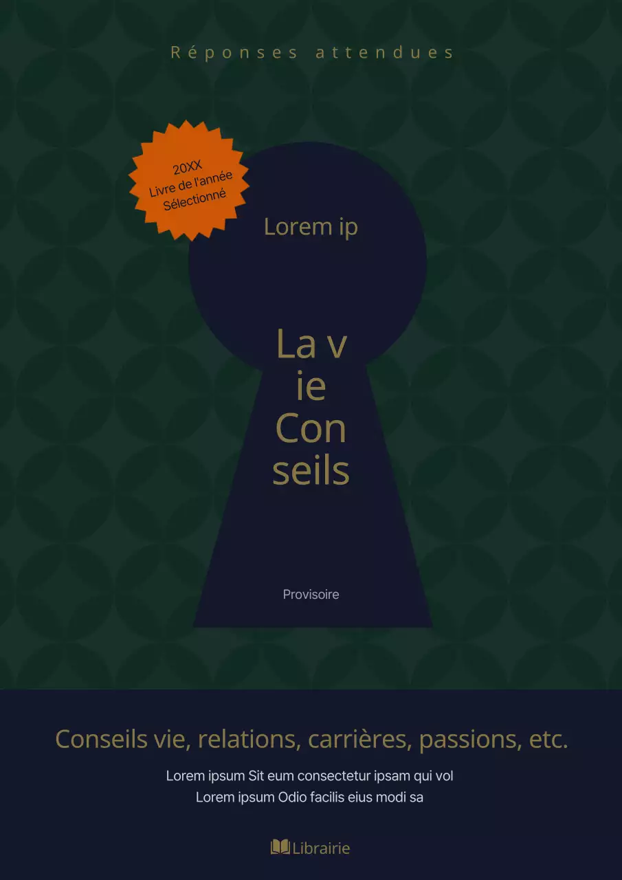 Couverture de livre de sciences humaines vert bleu marine