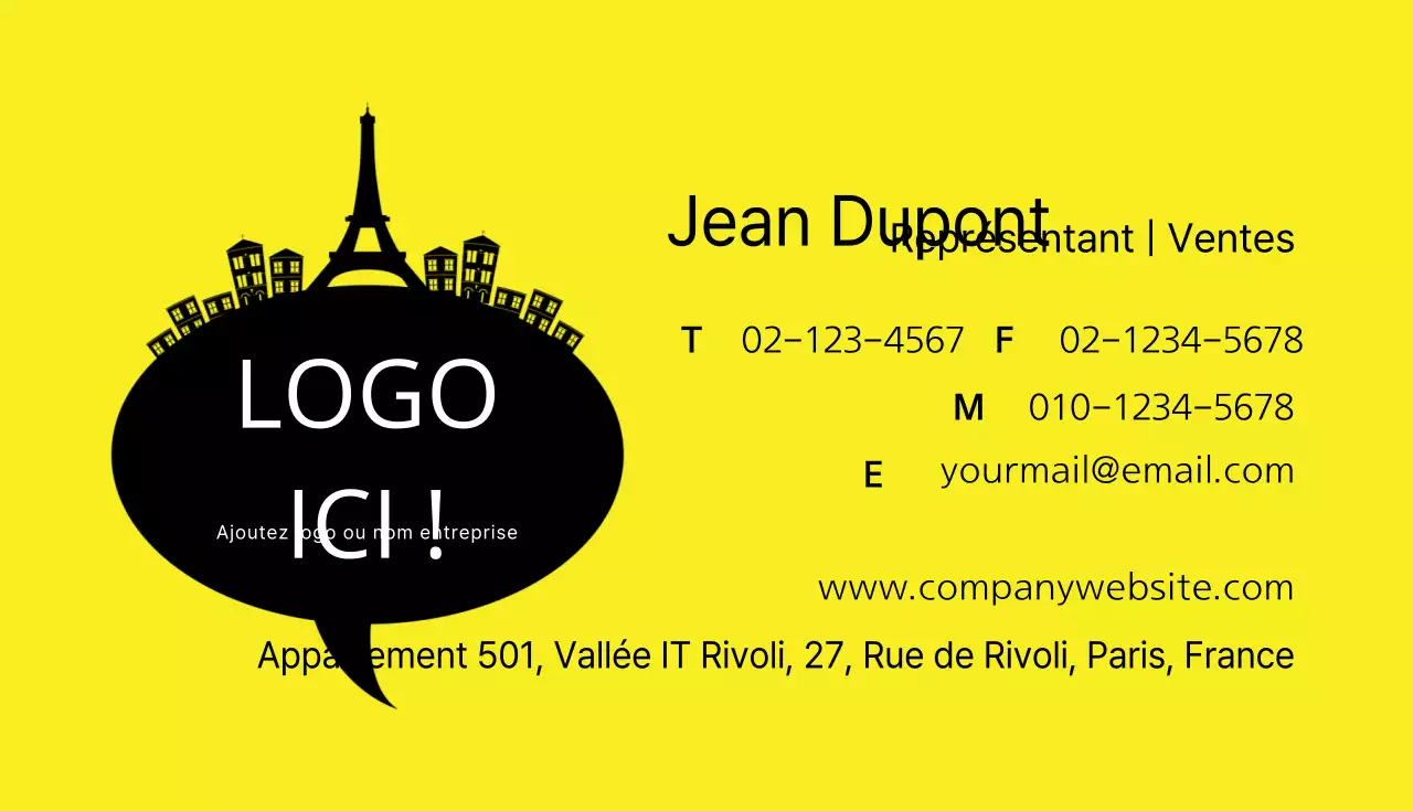 Cartes de visite illustrées