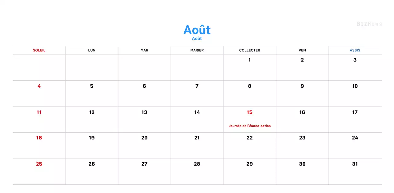 Un calendrier du Nouvel An chaleureux et illustré