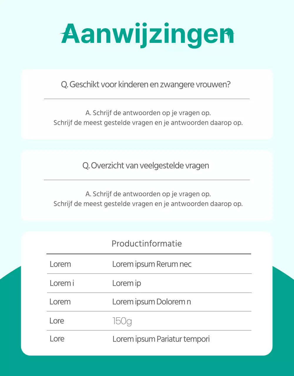 Eenvoudige, schone badbom baas pagina in mint