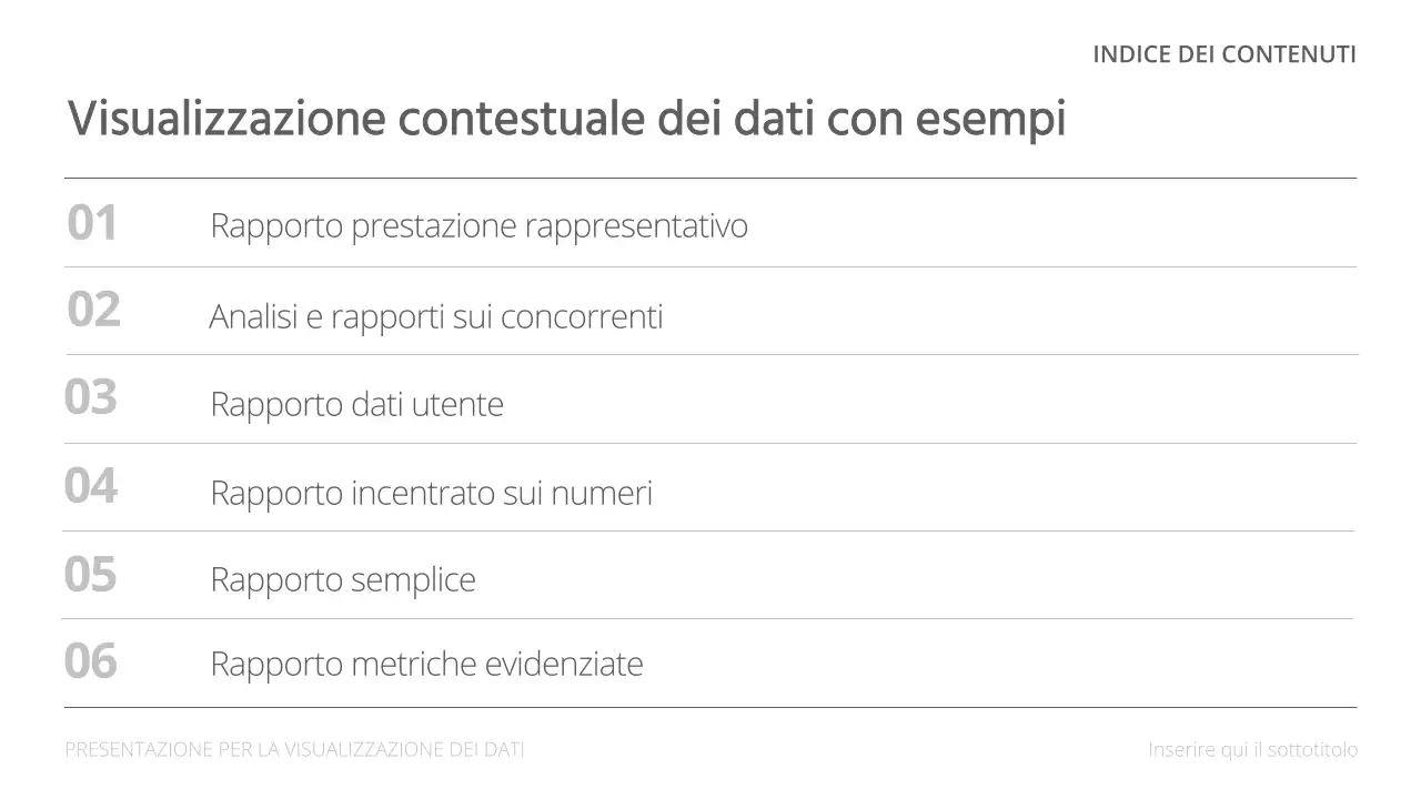 Rapporti di analisi dei dati minimalisti con sfondo bianco