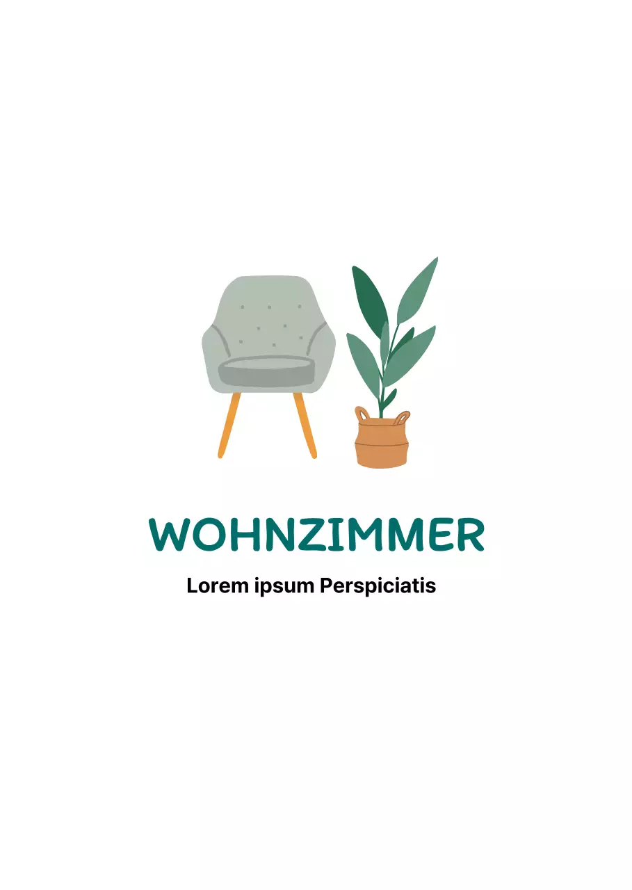 Illustration einer Möbelanlage