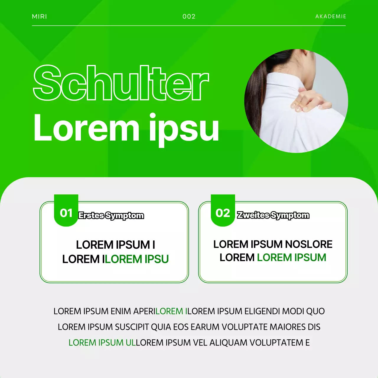 Golfverletzungen in Green und Grey CardNews