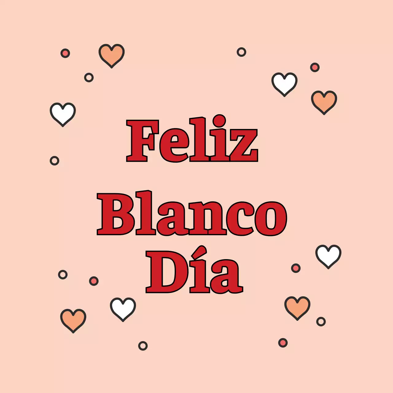 Rosa ilustración kitsch evento blanco día etiqueta