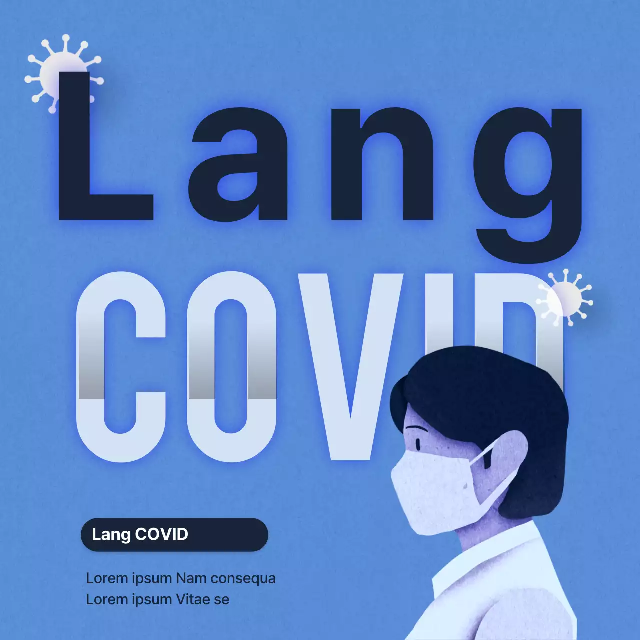 Informationen über die Symptome der blauen und grauen Nachwirkungen von Long Covid