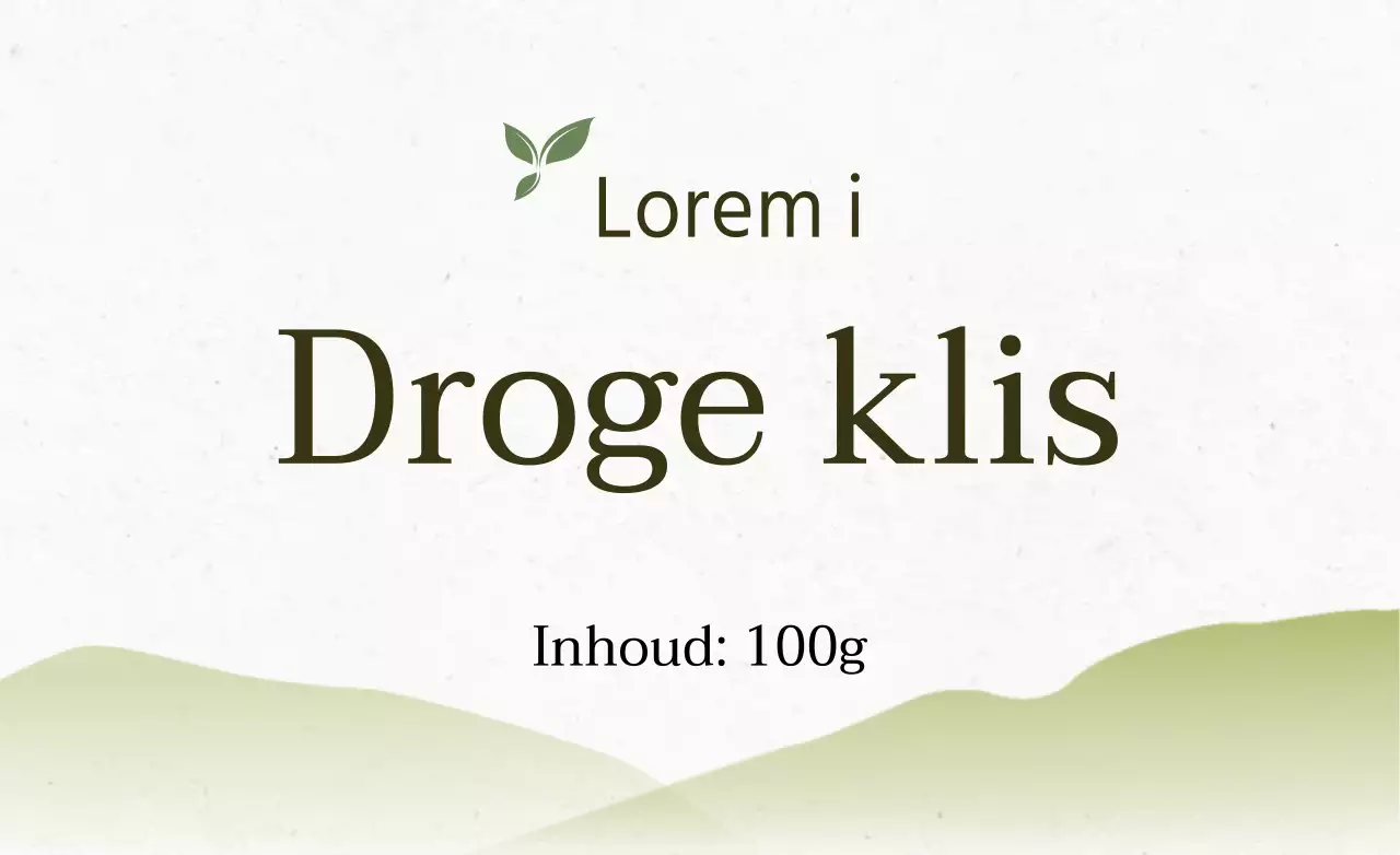 Droge klis