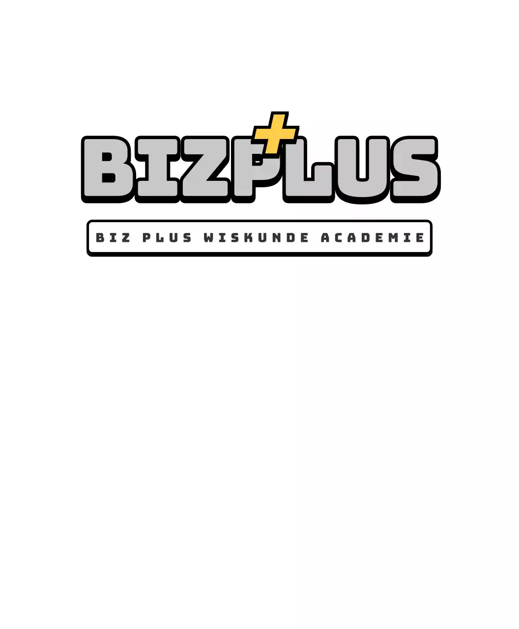 Clean en eenvoudige stijl wiskunde school logo in grijs en geel