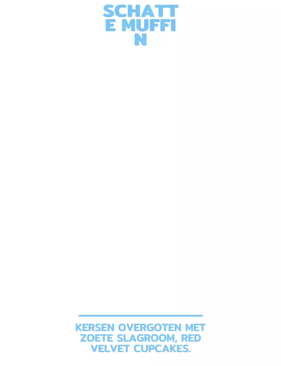 Leuke cupcake karakter stijl voor cafe merchandise