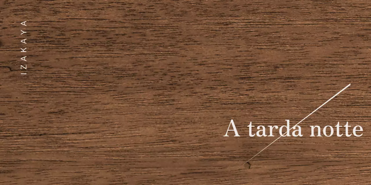 Design Izakaya con kanji grigio chiaro e linee diagonali