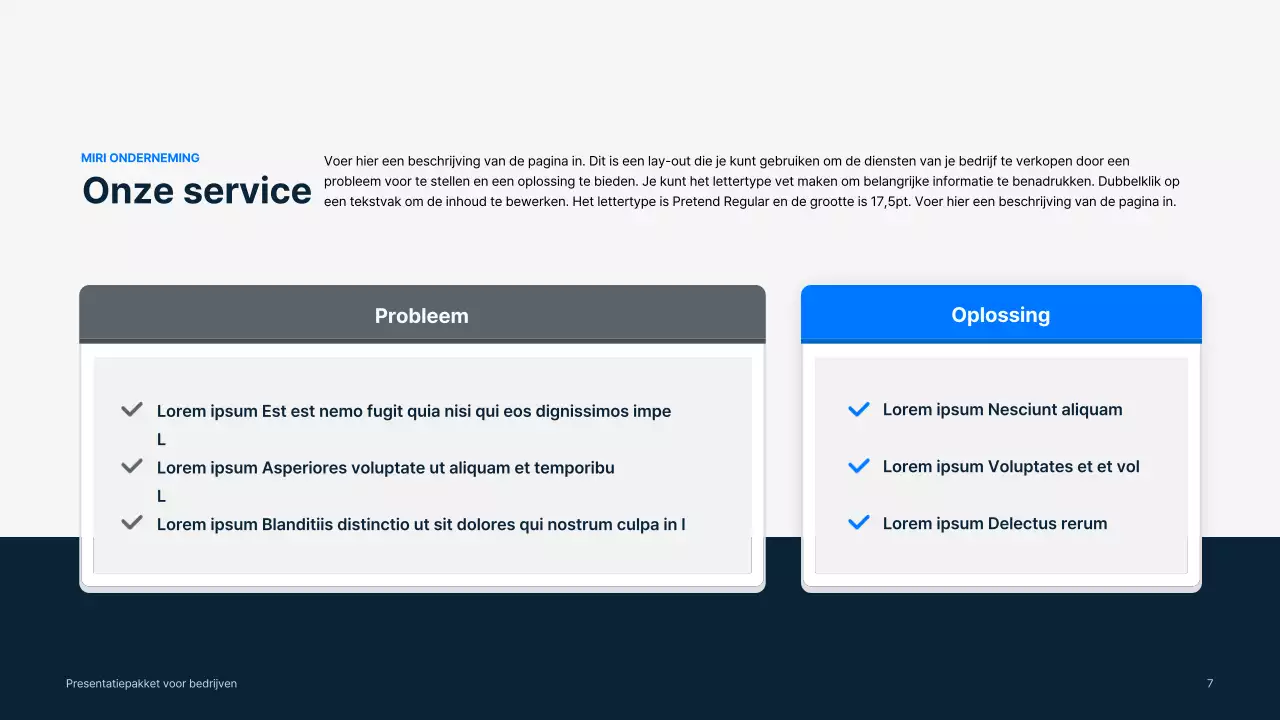 Eenvoudig zakelijk materiaal in blauw en grijs