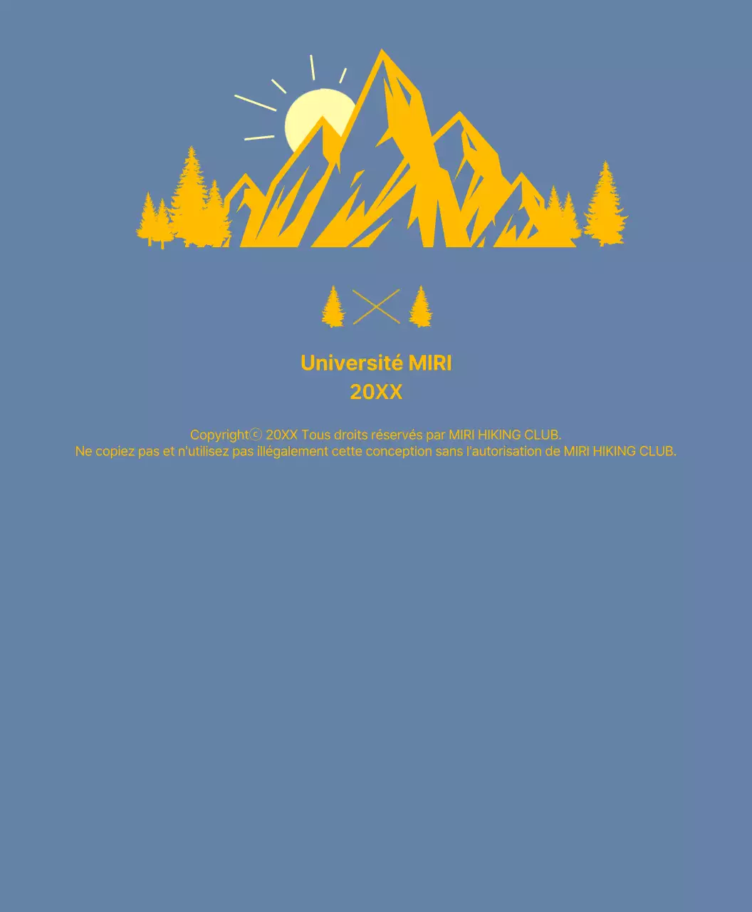 Sweat à capuche du club d'alpinisme avec des montagnes en lettres