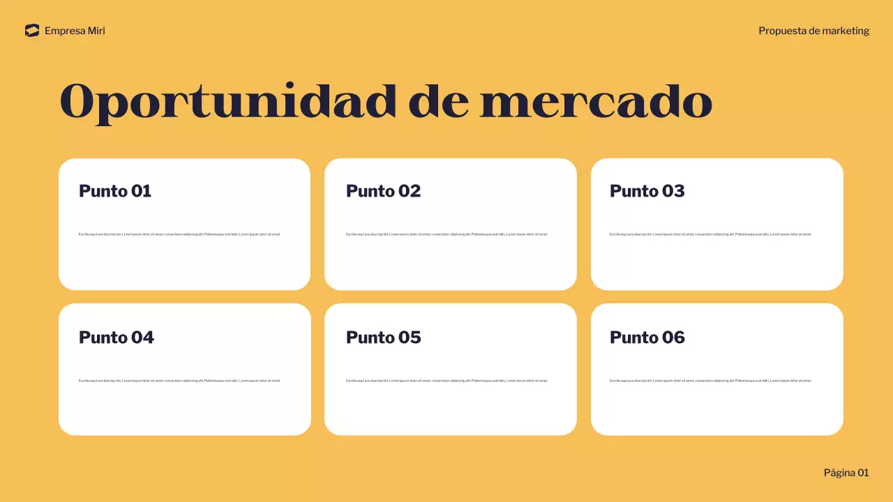 documento de marketing navy modern