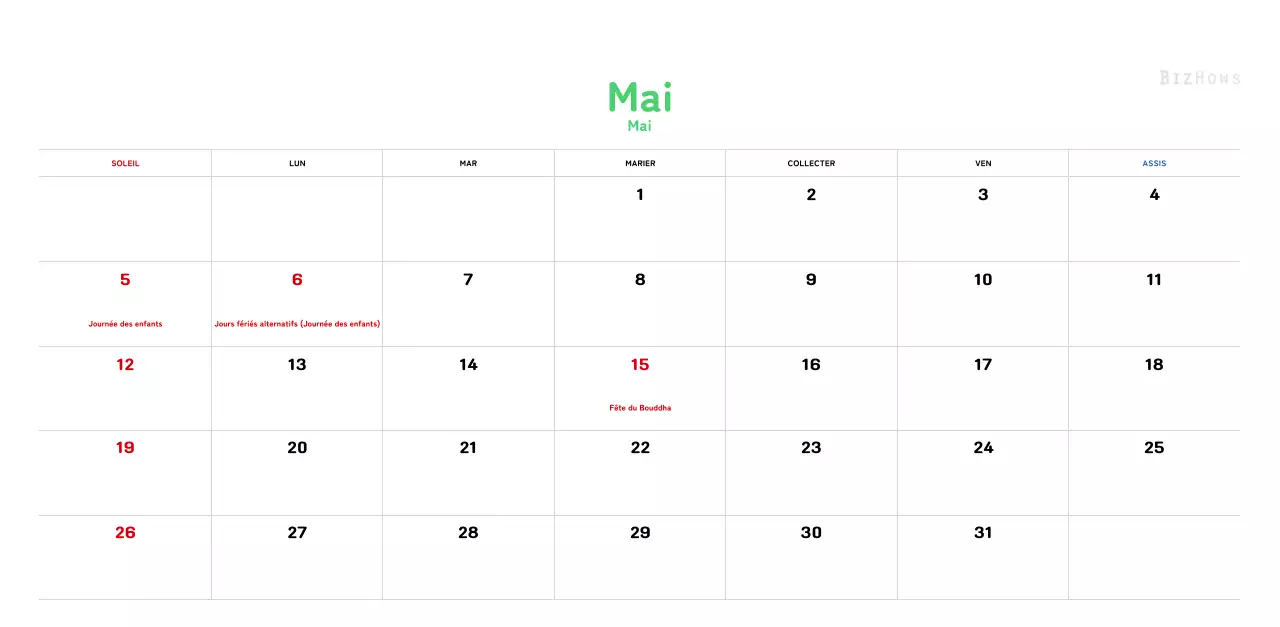 Un calendrier du Nouvel An chaleureux et illustré