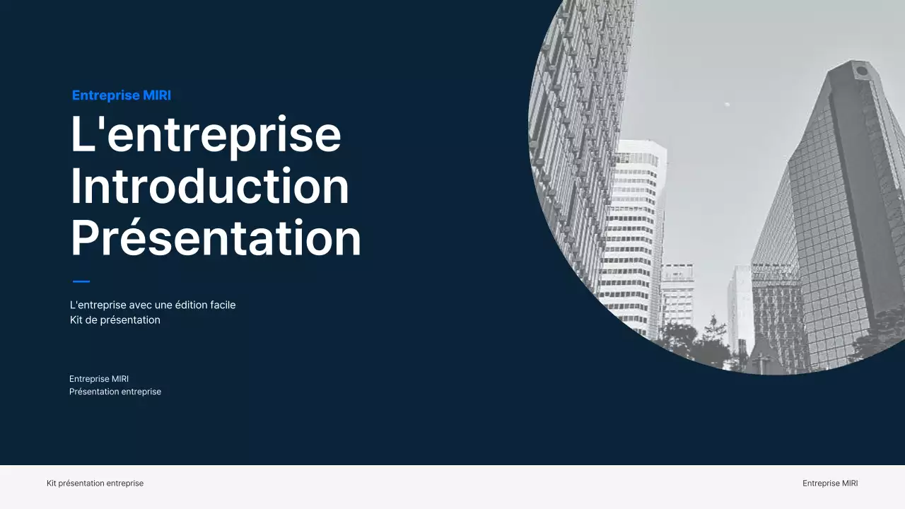 Matériel d'entreprise simple en bleu et gris