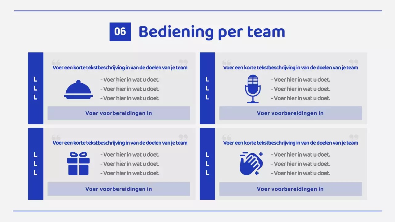 Een eenvoudige zomermissie met blauwe en witte lijnen