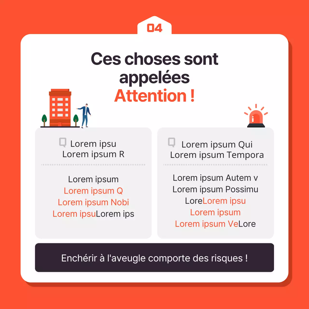 Bien d'investissement multicolore à vendre aux enchères