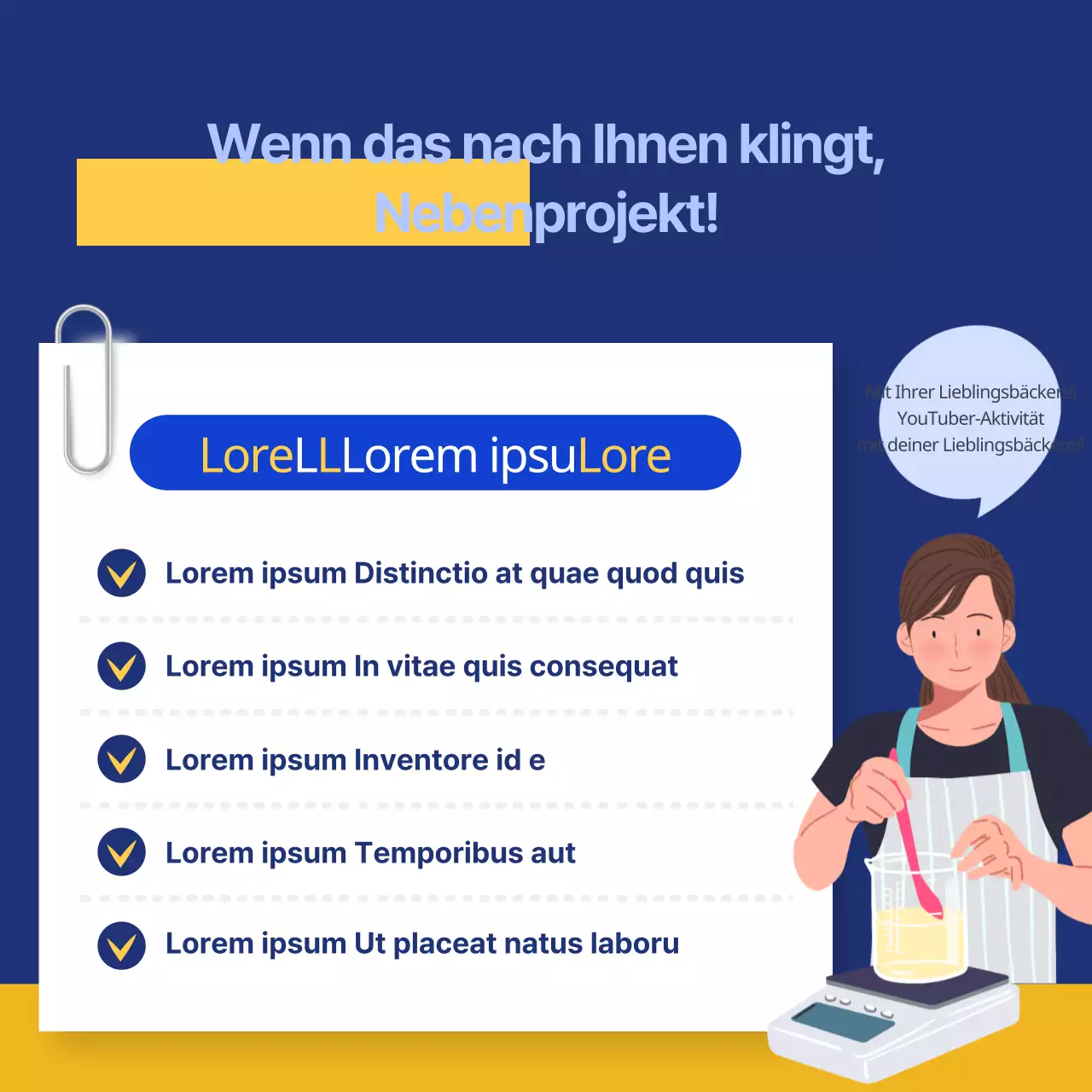 blau Illustration Konzept Büroangestellte Seite Projekt cardnews