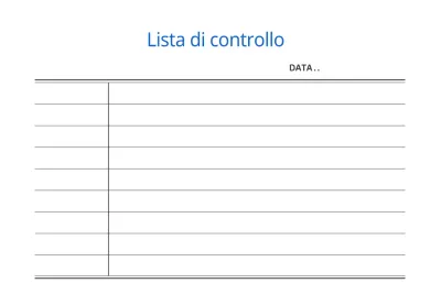 Lista di controllo