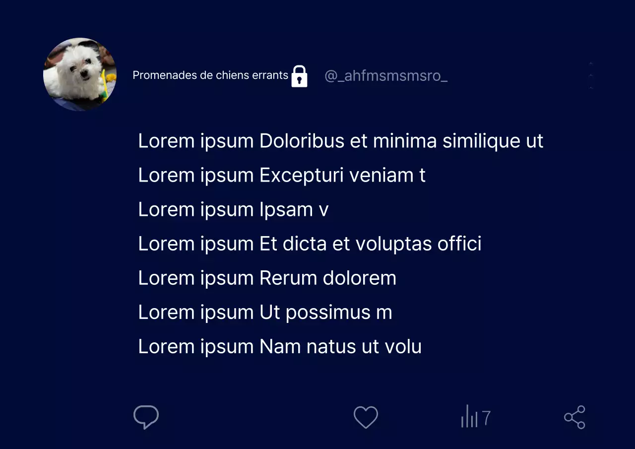 Capture amusante de Twitter sur fond bleu marine