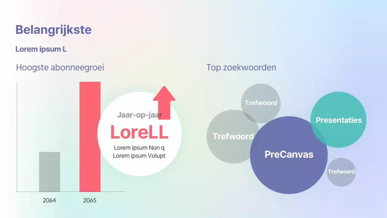 Rapport voor gegevensanalyse met pastelverloop als achtergrond