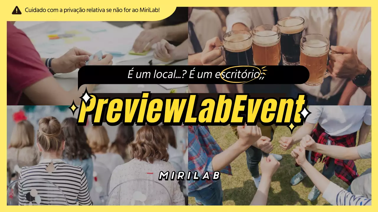Apresentação do evento interno com quartos amarelos