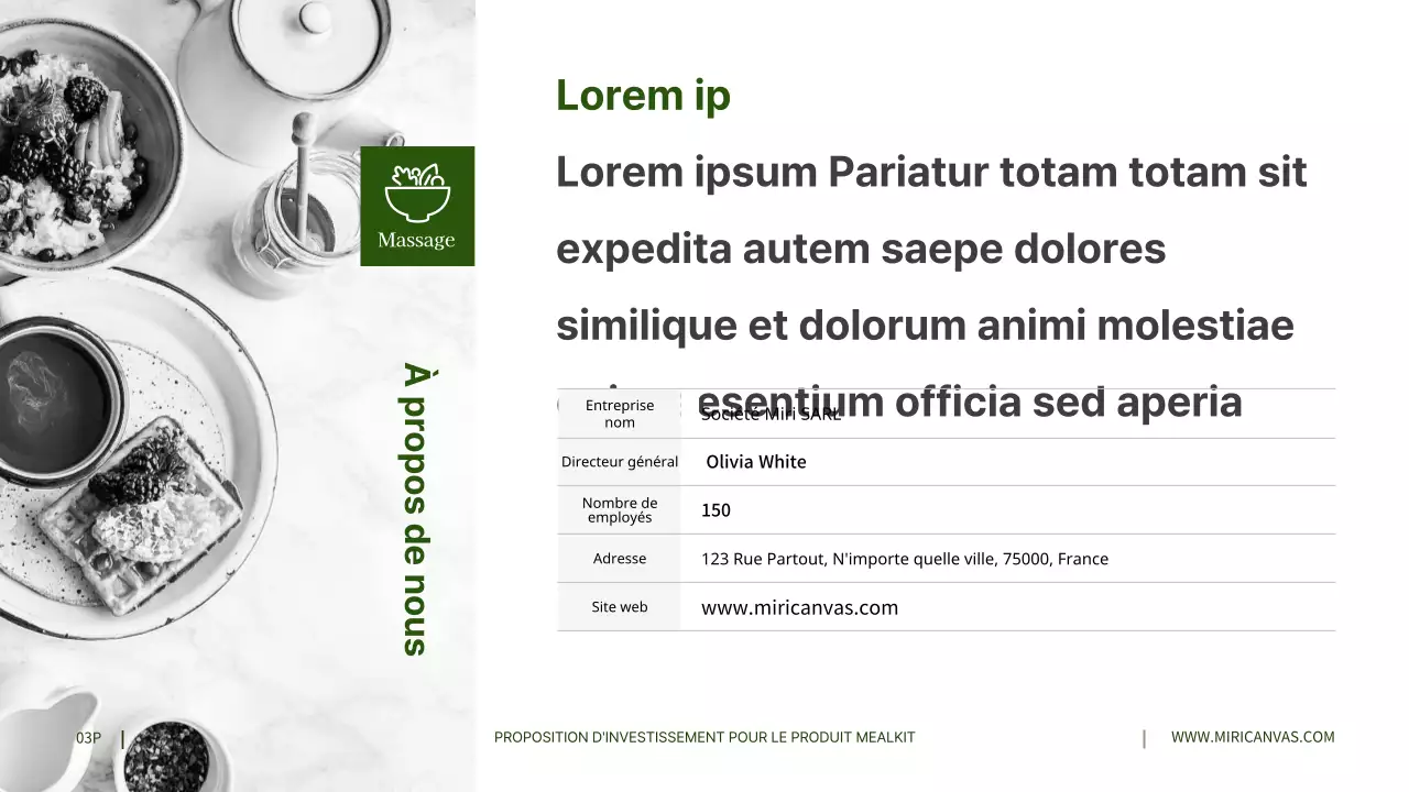 Propositions d'investissement pour les produits gris en vert