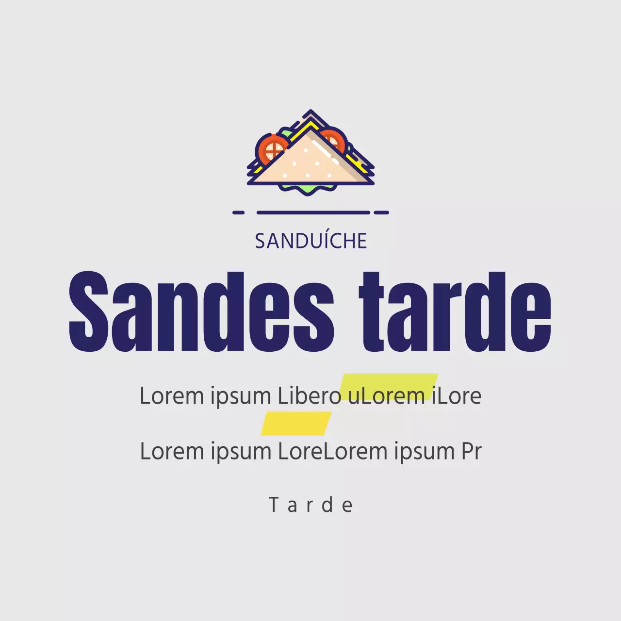 Sandes da tarde