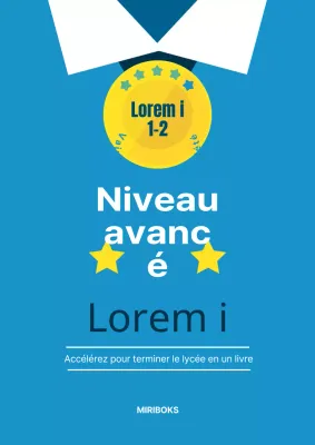 Uniforme scolaire bleu clair Contenu du cahier de questions illustré