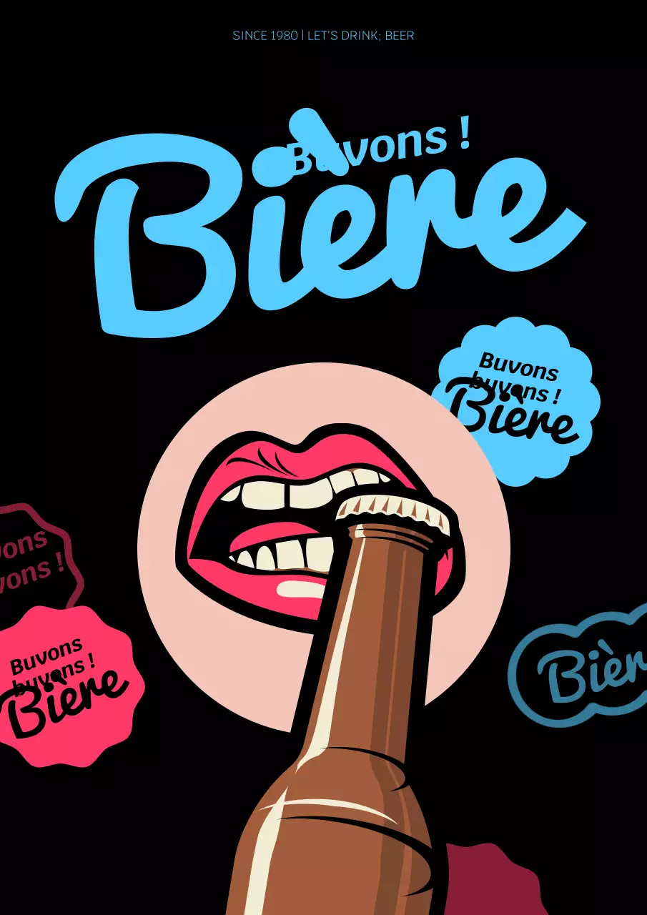 Taverne funky noire et colorée Espoir