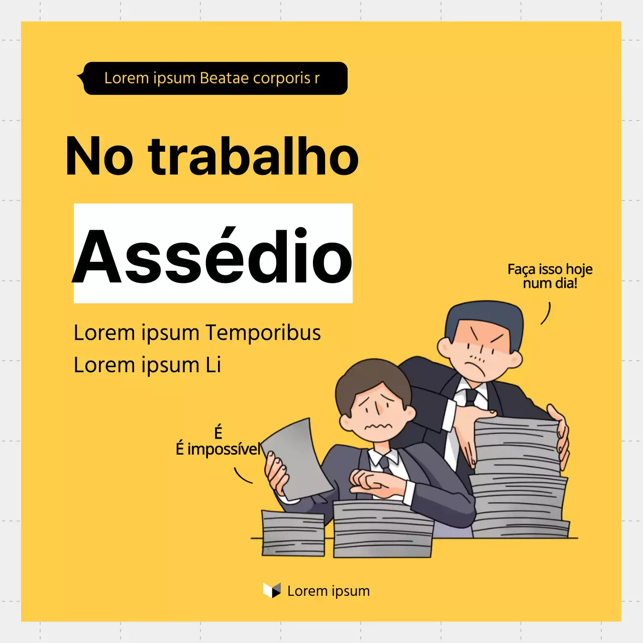 Guia minimalista amarelo e branco de aconselhamento sobre direito do trabalho